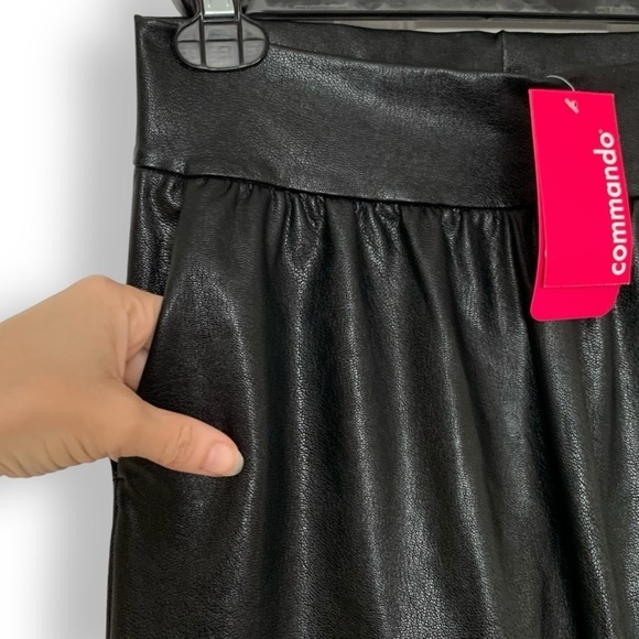 Commando Faux Leather Jogger Pants - Picture 7 of 15